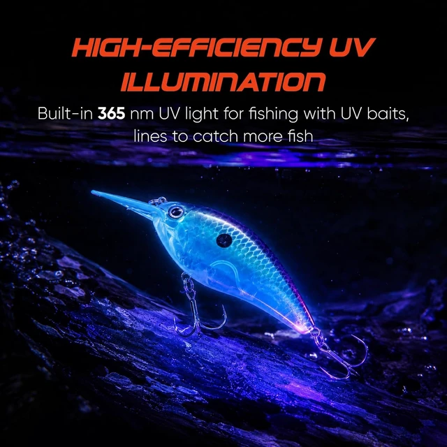 Alt view image 4 of 7 - 740 Lumen LED Headlamp with UV & Red Light for Fishing, Hunting & Camping