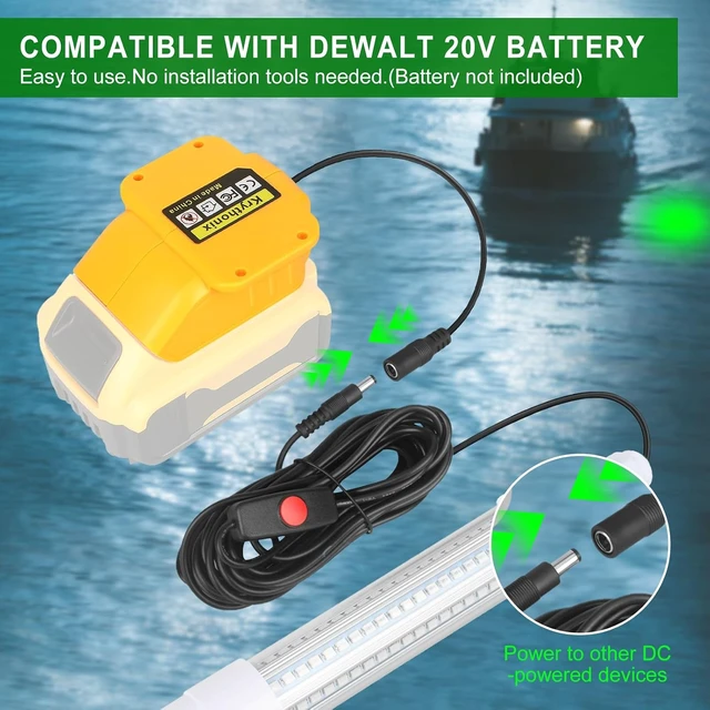 Alt view image 3 of 7 - Underwater Fishing Light Compatible with Power Tool Battery