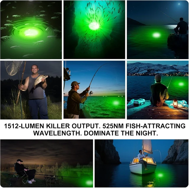 Alt view image 6 of 7 - Underwater Fishing Light Compatible with Power Tool Battery