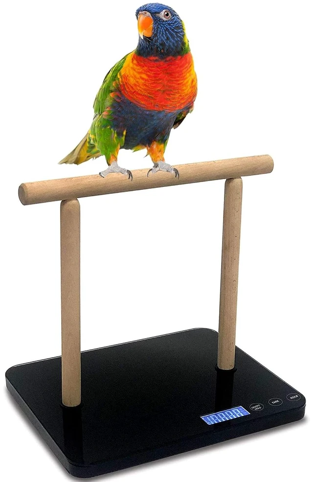 Main image of Bird Pet Scale with Perch, 44lb Capacity ±0.03oz, High-Accuracy 1g for Medium-Size Birds