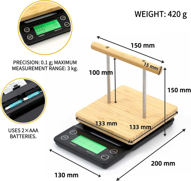 Alt view image 3 of 7 - Bird Scale with Perch for Small & Medium Birds