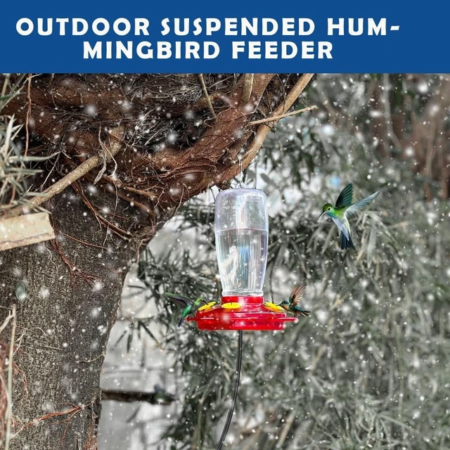 Alt view image 4 of 7 - Heated Hummingbird Feeder for Outdoor Winter, 2-Pack