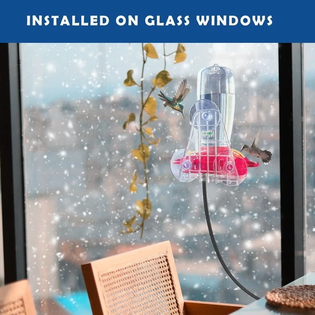 Alt view image 5 of 7 - Heated Hummingbird Feeder for Outdoor Winter, 2-Pack