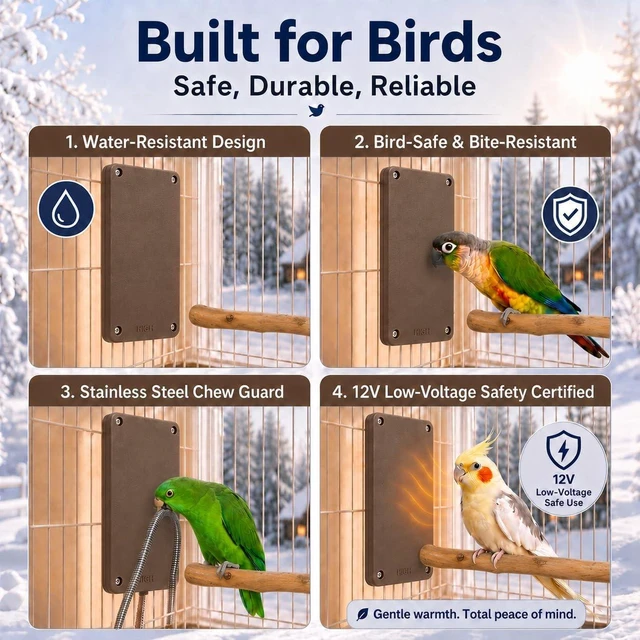 Alt view image 7 of 7 - Snuggle-Up Bird Cage Warmer Panel, 9.4 x 6.5 in, Safety Listed