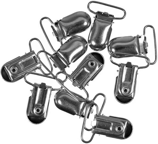 Main image of 1-Inch Silver Clips for Sewing & Utility, 50-Pack