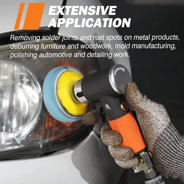 Alt view image 4 of 7 - Mini Random Orbital Pneumatic Air Sander for Auto Body Work