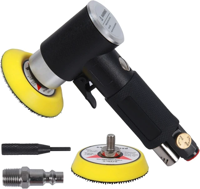 Main image of 2" & 3" Random Orbital Mini Air Sander, 15,000 RPM Dual Action Polisher
