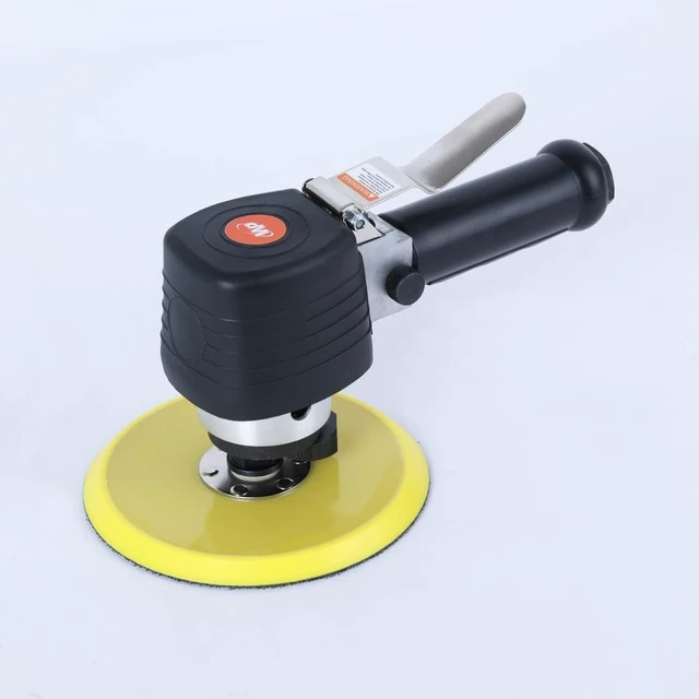 Alt view image 2 of 6 - Dual Action Angle Air Sander with 6" Hook & Loop Pad, 10,000 RPM, Side Exhaust