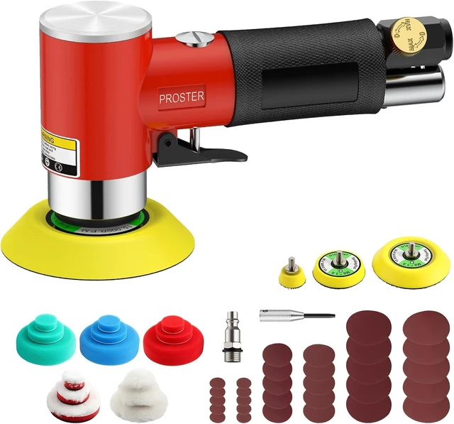 Main image of 1/2/3-Inch Mini Pneumatic Random Orbital Air Sander Kit