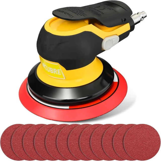 Main image of 5/6-Inch Pneumatic Random Orbital Air Sander for Auto Body