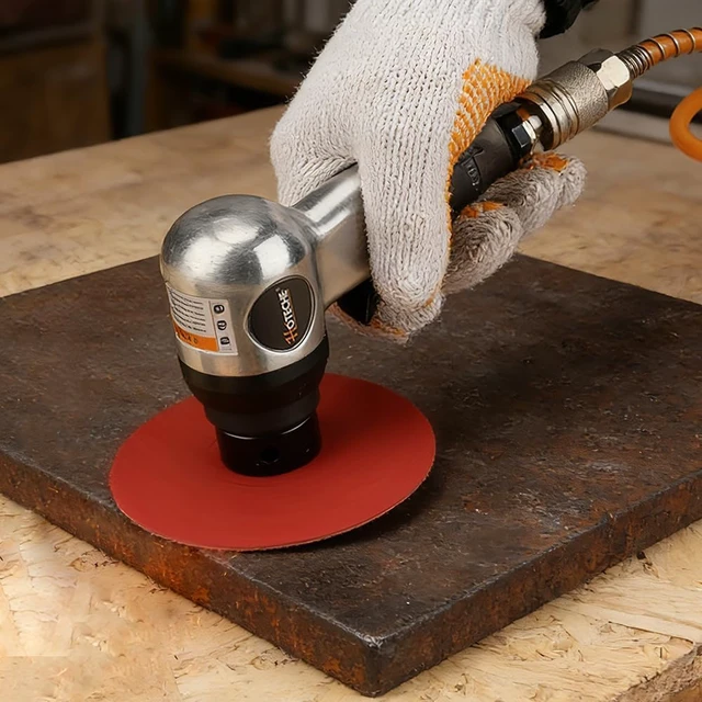 Alt view image 6 of 7 - 4"-6" Orbital Air Sander with 4/5/6-Inch Sanding Discs & 1/4" Air Inlet, for Auto Body & Woodwork