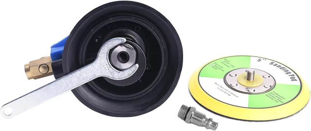 Alt view image 5 of 7 - 5" Air Random Orbital Dual Action Palm Sander, Hook & Loop, Swirl-Free