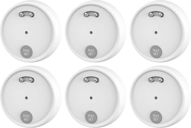 Main image of 6-Pack Water Leak Detector with Dual Probe Sensor & 100dB Alarm, IP66