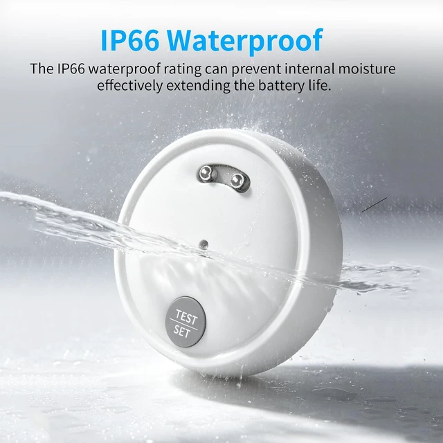 Alt view image 3 of 7 - 6-Pack Water Leak Detector with Dual Probe Sensor & 100dB Alarm, IP66
