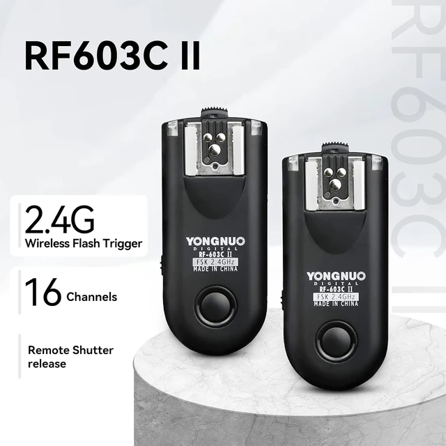 Alt view image 3 of 7 - RF-603II C3 Wireless Shutter Release & Flash Trigger for Canon DSLR 1D/5D/7D/50D/40D/30D/20D/10D