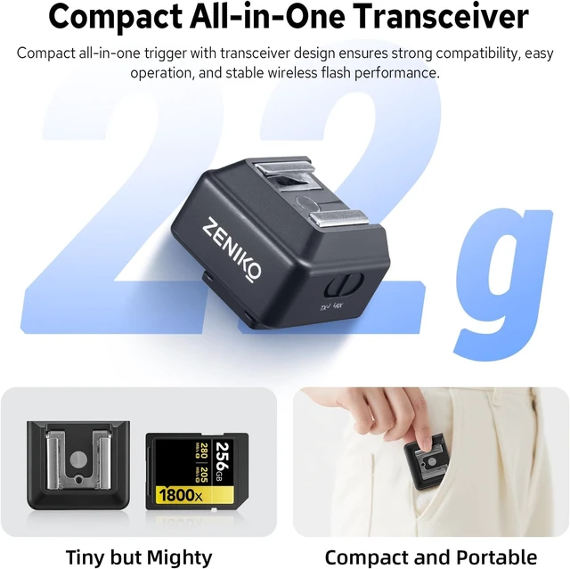 Alt view image 4 of 7 - T1 2.4G Wireless Flash Trigger Transceiver for Canon & Fuji
