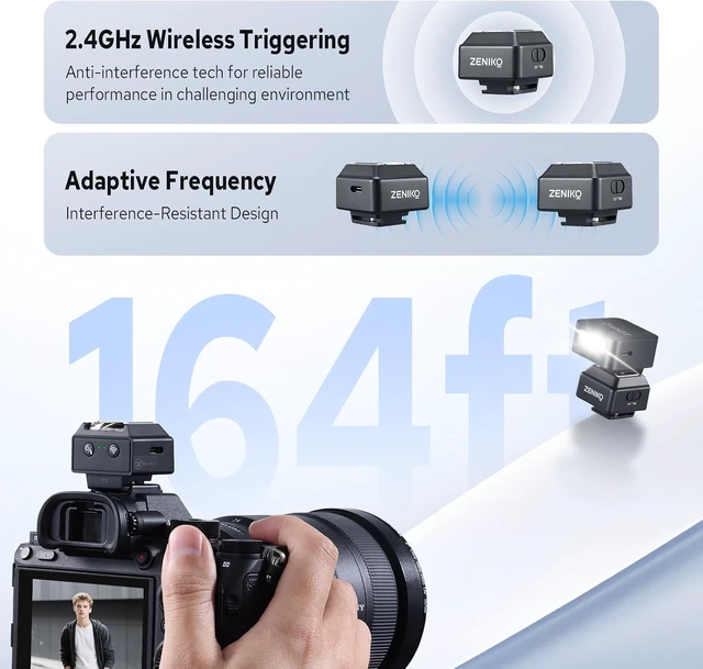 Alt view image 7 of 7 - T1 2.4G Wireless Flash Trigger Transceiver for Canon & Fuji