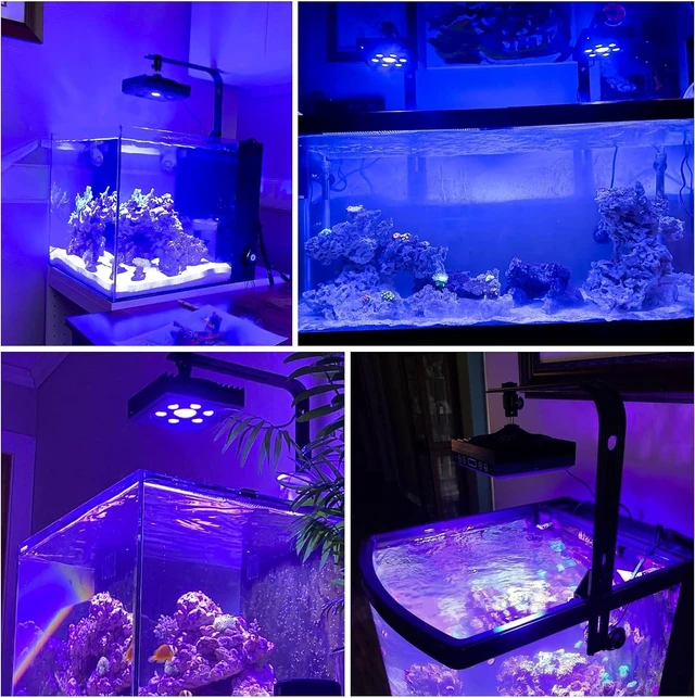 Alt view image 7 of 7 - 60W LED Reef Light for Saltwater Aquariums, Programmable Control