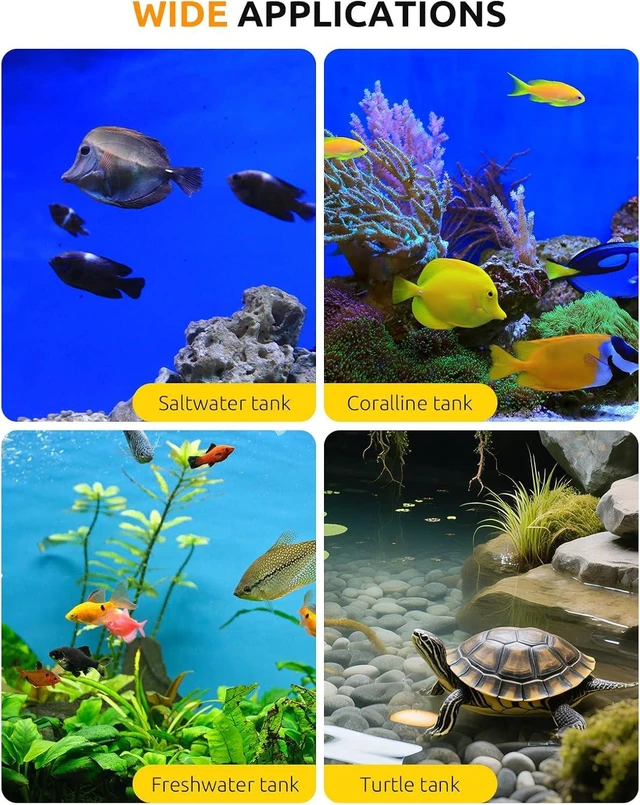 Alt view image 7 of 7 - 200W Aquarium Heater with Thermostat for 30-40 Gallon Turtle & Fish Tanks