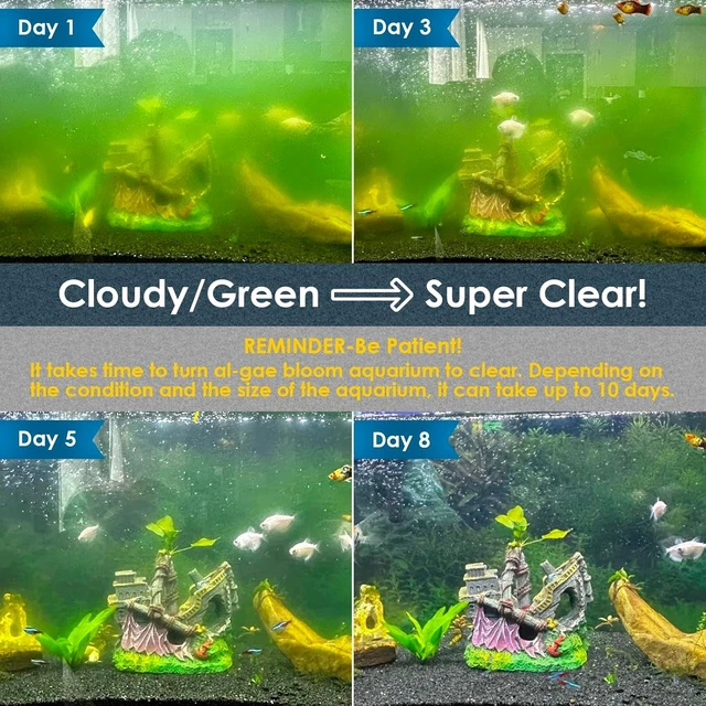 Alt view image 3 of 7 - UV Aquarium Filter for Green Water Cleaning with Aeration & Rainfall Modes