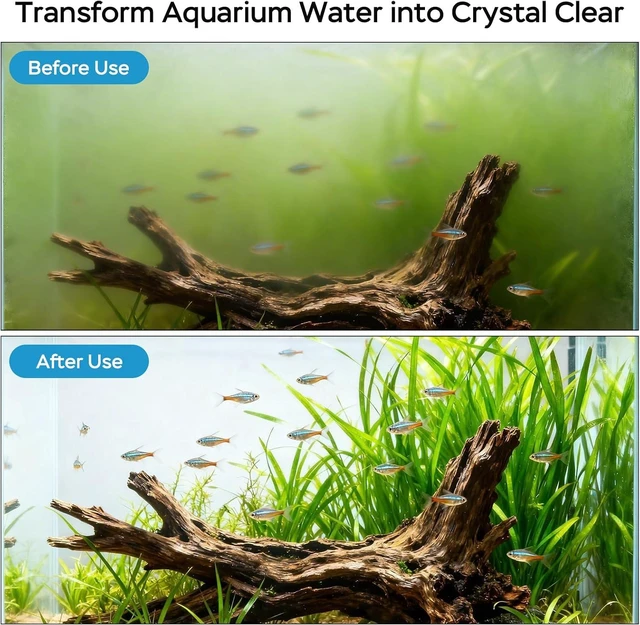 Alt view image 2 of 7 - 6W Aquarium UV Light with 1-24H Timer & Protective Shield, Algae Control for 10-40 Gallon Freshwater & Saltwater Tanks