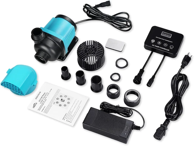 Alt view image 7 of 7 - 1850GPH Aquarium Return Pump with LCD Controller, 55W DC 24V, 20 Speeds, Submersible & Inline