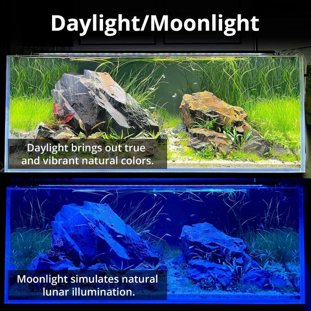 Alt view image 2 of 6 - C10 27W Full Spectrum Plant Aquarium Light for 36-48 in Tanks with Timer