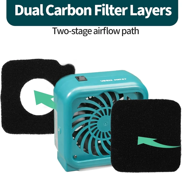 Alt view image 4 of 7 - 948DQ V Soldering Fume Extractor with Helping Hands & Dual Carbon Filters, 8 Filters for PCB Soldering