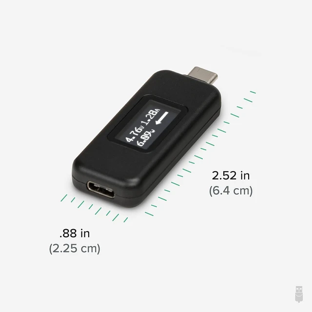 Alt view image 6 of 7 - USB-C Power Meter Tester for Monitoring up to 240W