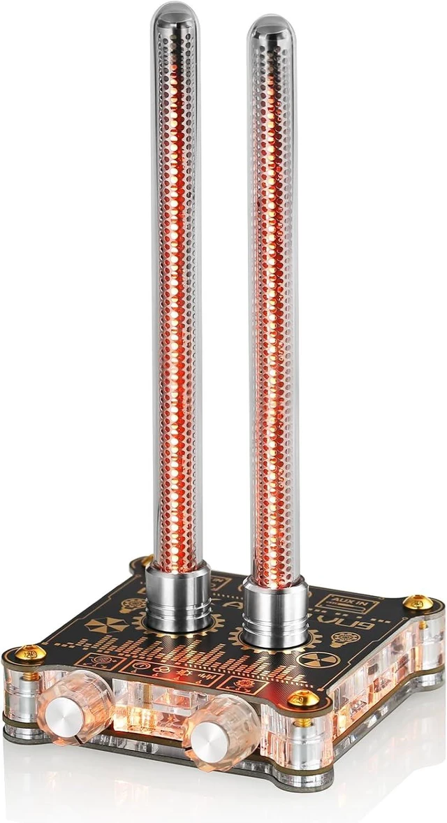 Main image of VU9 Retro Nixie Tube Sound Level Meter with Audio Spectrum, Home Desktop Decoration, Black
