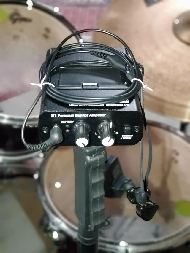 Alt view image 7 of 7 - S1 Personal In-Ear Monitor Headphone Amplifier for Drummers, Guitarists & Vocalists