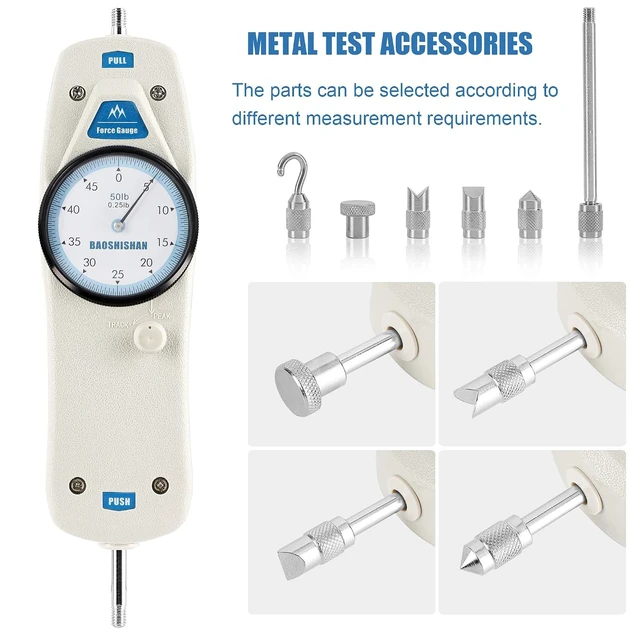 Alt view image 4 of 7 - 50lb Push-Pull Force Gauge with Calibration Certificate
