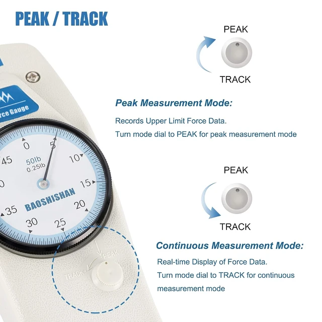 Alt view image 5 of 7 - 50lb Push-Pull Force Gauge with Calibration Certificate