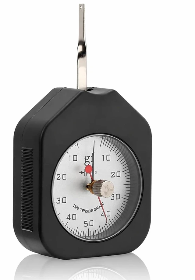 Main image of SEG-50-2 Dial Tension Gauge, 50g Double Needle Dynamometer for Spring & Tensile Testing