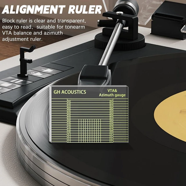 Alt view image 5 of 7 - 12-in-1 Vinyl Record Cleaning & Turntable Cartridge Alignment Kit with Digital Scale & Protractor