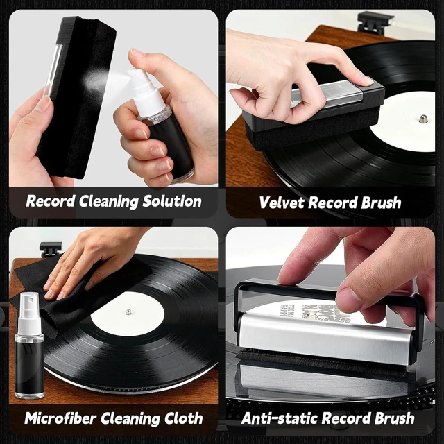 Alt view image 7 of 7 - 12-in-1 Vinyl Record Cleaning & Turntable Cartridge Alignment Kit with Digital Scale & Protractor