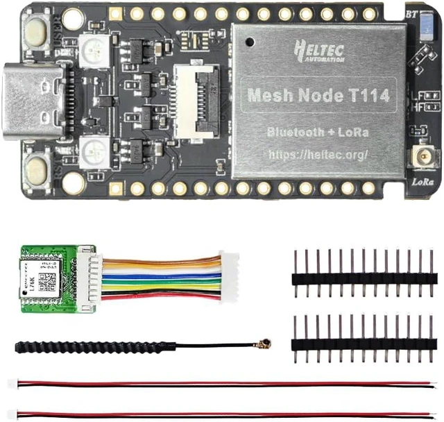 Main image of T114 V2 Meshtastic Mesh Node, nRF52840 & SX1262 GPS Tracker, 902-928MHz for LoRa/LoRaWAN, BLE & WiFi