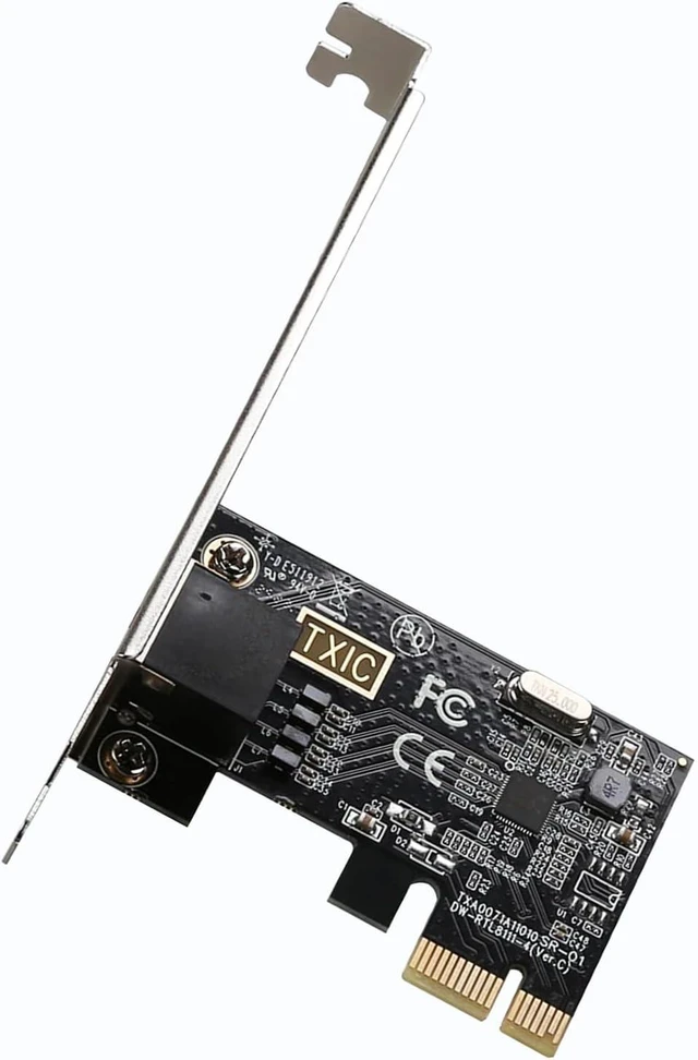 Main image of 1000Mbps PCIe x1 Gigabit Ethernet Network Card with RTL8111E Chip, Low Profile