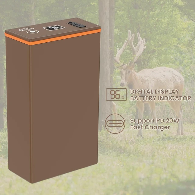 Alt view image 5 of 7 - 3-Pack Rechargeable Battery for Moultrie Edge Trail Cameras with Digital Display, 20W PD Fast Charging