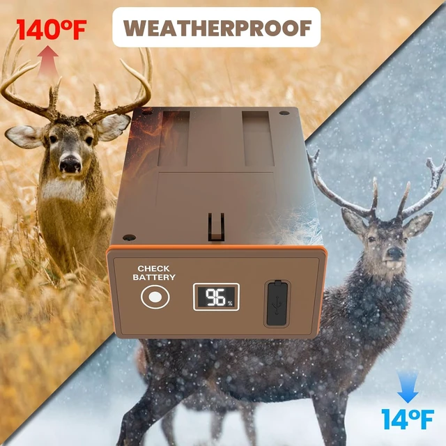 Alt view image 6 of 7 - 3-Pack Rechargeable Battery for Moultrie Edge Trail Cameras with Digital Display, 20W PD Fast Charging