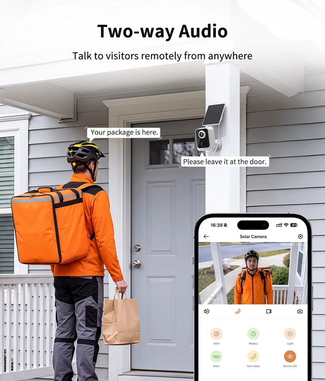 Alt view image 4 of 7 - 2K Wireless Outdoor Security Camera for Home Security