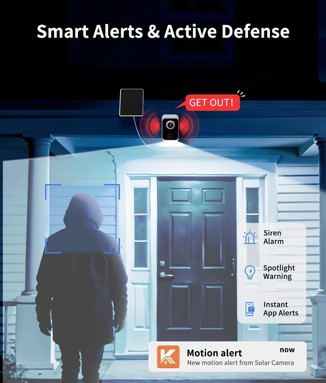Alt view image 7 of 7 - 2K Wireless Outdoor Security Camera for Home Security