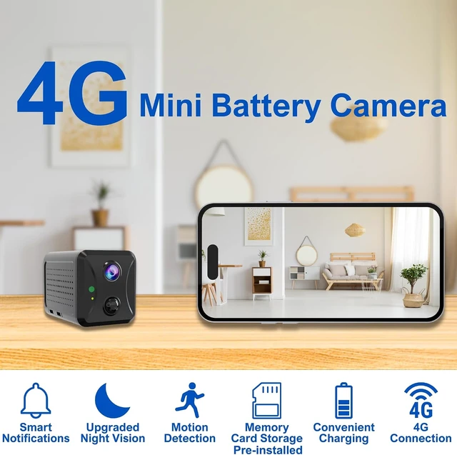 Alt view image 2 of 7 - 4G LTE Cellular Security Camera with SIM & Memory Card Included, PIR Motion Sensor, No WiFi Needed