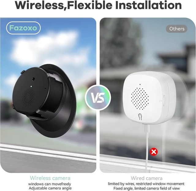 Alt view image 3 of 7 - 2.5K/4MP Indoor Wireless Window Security Camera