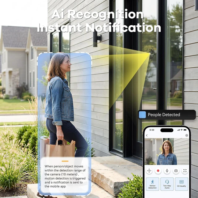 Alt view image 5 of 7 - 2.5K/4MP Indoor Wireless Window Security Camera