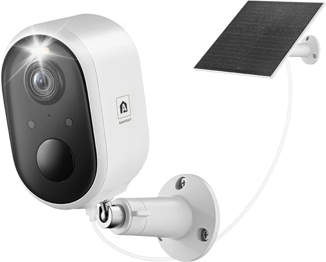 Main image of 2K Solar Wireless Outdoor Security Camera with Color Night Vision & PIR Motion Detection, Light & Sound Alarm