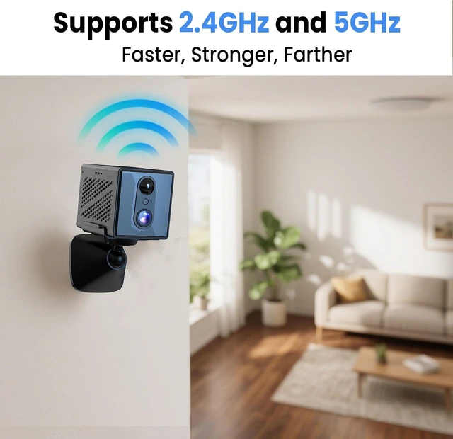 Alt view image 3 of 7 - 2026 Upgraded 4K Mini Spy Camera with 5GHz WiFi, Night Vision & Motion Detection, Indoor Nanny Cam