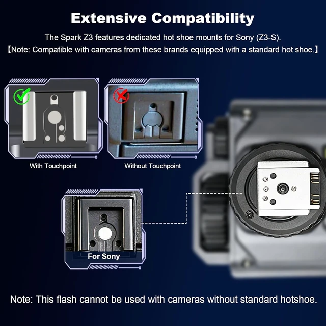 Alt view image 2 of 7 - Z3-S 26Ws TTL Mini Flash Speedlite, GN16 1800mAh, 1s Rapid Recycle with Diffuser