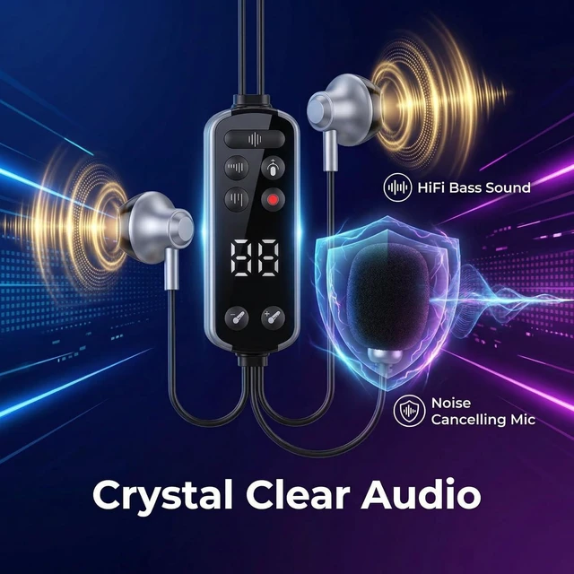 Alt view image 2 of 7 - Wired Karaoke Sound Card Headset with Mic for TikTok Live Streaming
