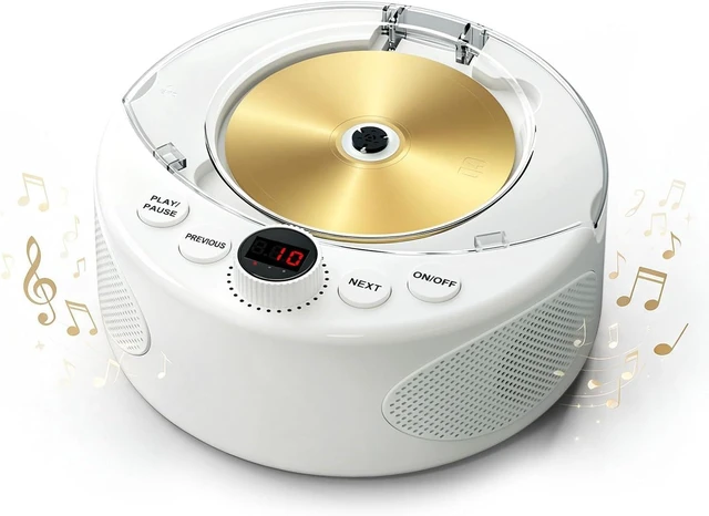 Main image of Simple CD Player for Seniors with Dementia, Large Buttons & Auto-Off